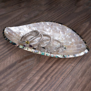 Mother Of Pearl Mosaic Leaf Dish - Lifestyle - only found at SARDA™