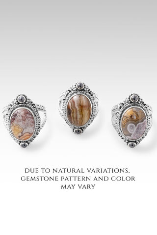 My Soul is Well Ring™ in Crazy Lace Agate - Dinner - only found at SARDA™