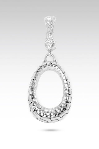 My Strength & Security Pendant™ in Chainlink - Magnetic Enhancer Bail - only found at SARDA™