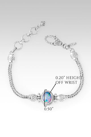 My Strength & Shield Bracelet™ in Red Pink Australian Opal Triplet - Single Stone - only found at SARDA™