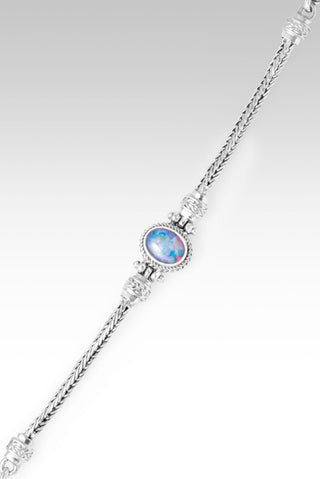 My Strength & Shield Bracelet™ in Red Pink Australian Opal Triplet - Single Stone - only found at SARDA™