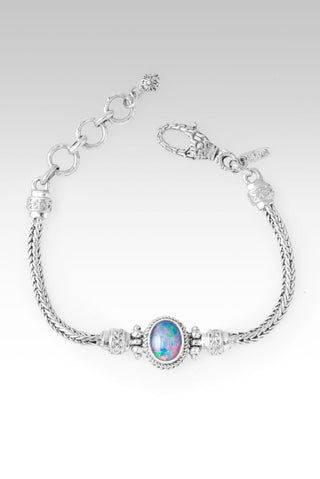 My Strength & Shield Bracelet™ in Red Pink Australian Opal Triplet - Single Stone - only found at SARDA™