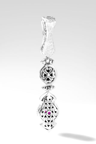 My Strength & Shield Pendant II™ in Red Pink Australian Opal Triplet - Magnetic Enhancer Bail - only found at SARDA™