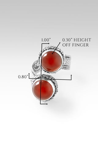 Noble Promise Ring™ in Carnelian - Bypass - only found at SARDA™