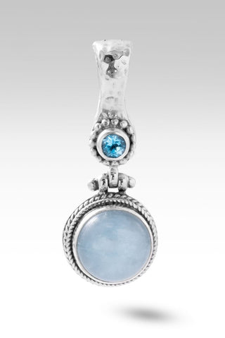 Nurturing Soul Pendant II™ in Aquamarine - Magnetic Enhancer Bail - only found at SARDA™