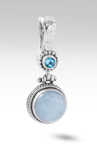 Nurturing Soul Pendant II™ in Aquamarine - Magnetic Enhancer Bail - only found at SARDA™