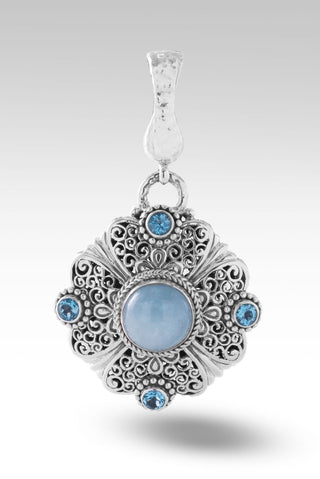 Nurturing Soul Pendant™ in Aquamarine - Magnetic Enhancer Bail - only found at SARDA™