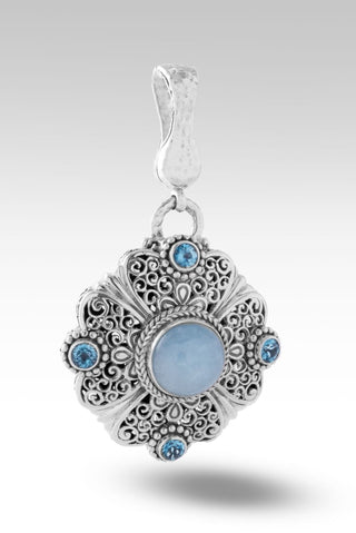 Nurturing Soul Pendant™ in Aquamarine - Magnetic Enhancer Bail - only found at SARDA™