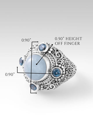 Nurturing Soul Ring™ in Aquamarine - Statement - only found at SARDA™