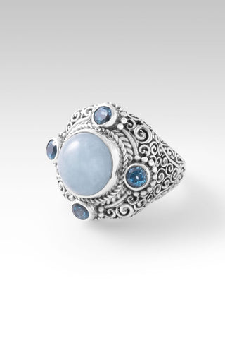 Nurturing Soul Ring™ in Aquamarine - Statement - only found at SARDA™