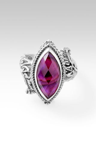 Only Just Begun Ring™ in Pink Purple Abalone & Quartz Triplet - Dinner - only found at SARDA™