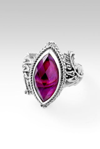 Only Just Begun Ring™ in Pink Purple Abalone & Quartz Triplet - Dinner - only found at SARDA™