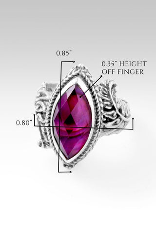 Only Just Begun Ring™ in Pink Purple Abalone & Quartz Triplet - Dinner - only found at SARDA™