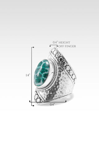 Overflow with Hope Ring™ in Forest Green Indonesian Coral - Statement - only found at SARDA™