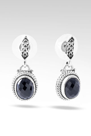 Palisade Earrings™ in Black Spinel - Stud Dangle - only found at SARDA™