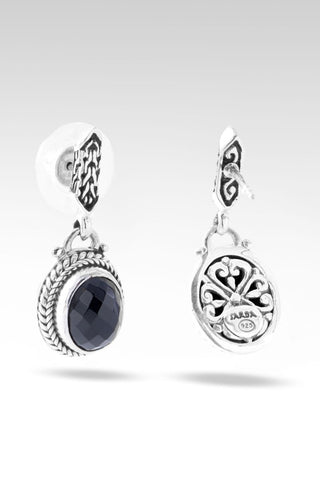 Palisade Earrings™ in Black Spinel - Stud Dangle - only found at SARDA™