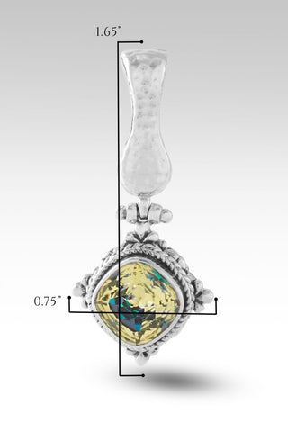 Path of Light Pendant™ in Jealous Yellow™ Mystic Quartz - Magnetic Enhancer Bail - only found at SARDA™