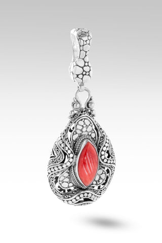 Path of Peace Pendant™ in Red Spiny Oyster - Magnetic Enhancer Bail - only found at SARDA™