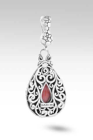 Path of Peace Pendant™ in Red Spiny Oyster - Magnetic Enhancer Bail - only found at SARDA™