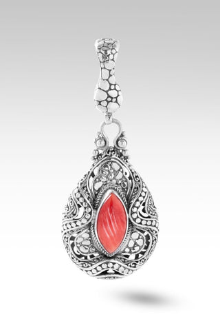 Path of Peace Pendant™ in Red Spiny Oyster - Magnetic Enhancer Bail - only found at SARDA™