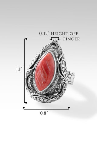 Path of Peace Ring™ in Red Spiny Oyster - Statement - only found at SARDA™