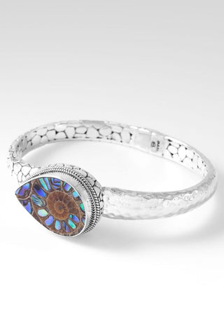 Patient in Trials Bangle™ in Ammonite with Abalone Inlay - Bangle - only found at SARDA™