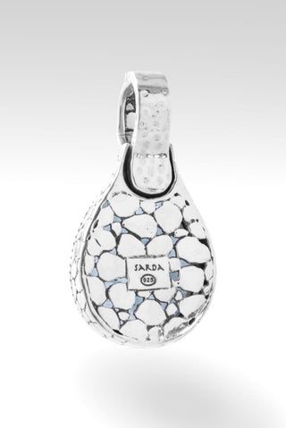 Patient in Trials Pendant™ in Aquamarine - Magnetic Enhancer Bail - only found at SARDA™
