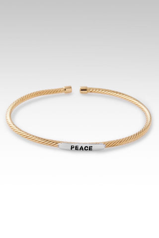 Peace & Hope Cuff™ in Rhodium Over Sterling Silver - Cuff - only found at SARDA™