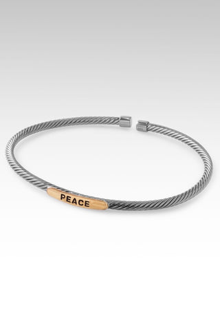 Peace & Hope Cuff™ in Rhodium Over Sterling Silver - Cuff - only found at SARDA™