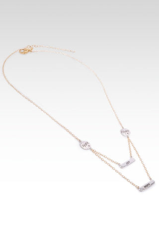 Peace & Hope Necklace™ in White Zircon & Cultured Freshwater Pearl - Lobster Closure - only found at SARDA™