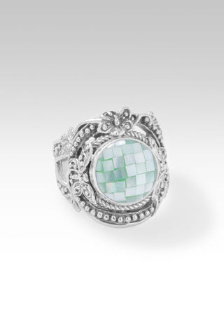 Peace Promise Ring II™ in Green Mother of Pearl Mosaic - Statement - only found at SARDA™