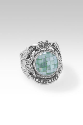 Peace Promise Ring II™ in Green Mother of Pearl Mosaic - Statement - only found at SARDA™