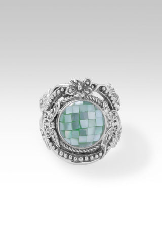 Peace Promise Ring II™ in Green Mother of Pearl Mosaic - Statement - only found at SARDA™