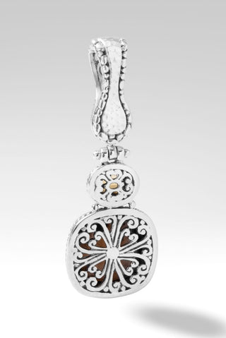 Peaceful Heart Pendant™ in Golden Mother of Pearl Mosaic - Magnetic Enhancer Bail - only found at SARDA™