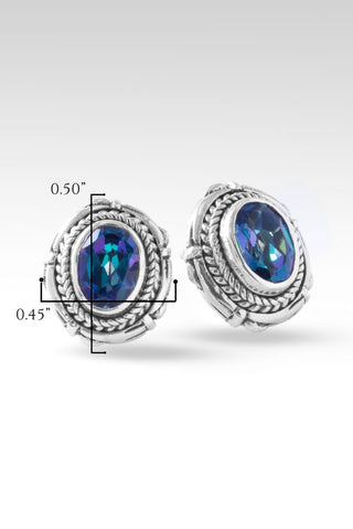 Perseverance Earrings™ in Sheer Luck™ Mystic Topaz - Stud - only found at SARDA™