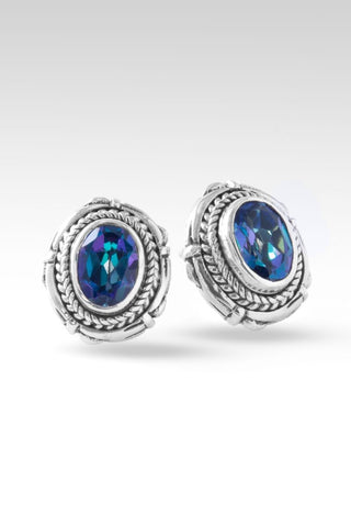 Perseverance Earrings™ in Sheer Luck™ Mystic Topaz - Stud - only found at SARDA™