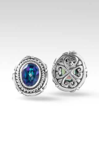 Perseverance Earrings™ in Sheer Luck™ Mystic Topaz - Stud - only found at SARDA™