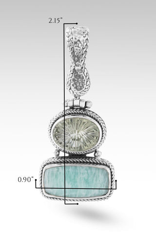 Persist and Prevail Pendant™ in Mint Amazonite - Magnetic Enhancer Bail - only found at SARDA™