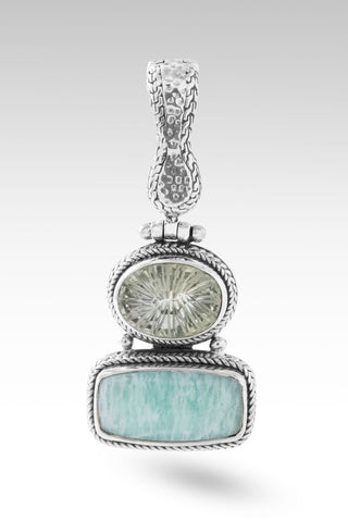 Persist and Prevail Pendant™ in Mint Amazonite - Magnetic Enhancer Bail - only found at SARDA™