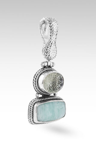 Persist and Prevail Pendant™ in Mint Amazonite - Magnetic Enhancer Bail - only found at SARDA™