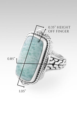 Persist and Prevail Ring II™ in Mint Amazonite - Statement - only found at SARDA™