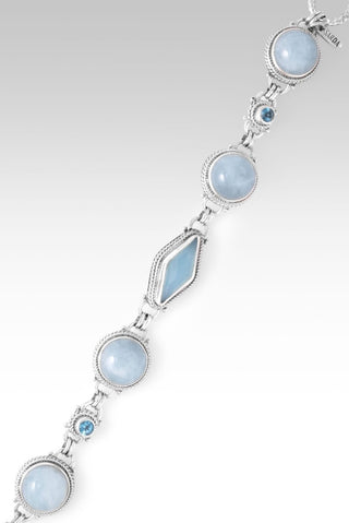 Prayerful Heart Bracelet™ in Paraiba Chalcedony - Multi Stone - only found at SARDA™