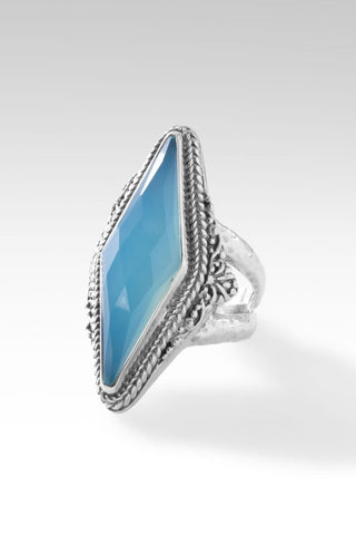 Prayerful Heart Ring™ in Paraiba Chalcedony - Statement - only found at SARDA™