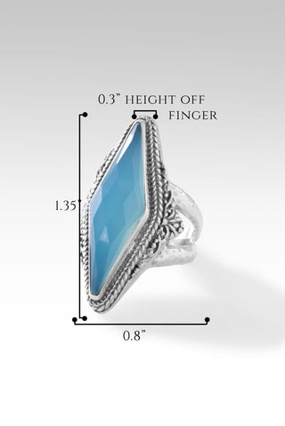 Prayerful Heart Ring™ in Paraiba Chalcedony - Statement - only found at SARDA™