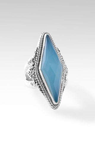 Prayerful Heart Ring™ in Paraiba Chalcedony - Statement - only found at SARDA™