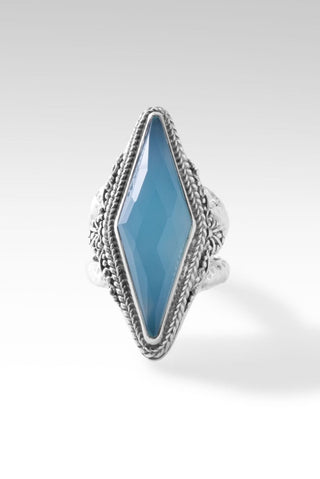 Prayerful Heart Ring™ in Paraiba Chalcedony - Statement - only found at SARDA™