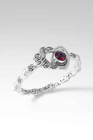 Precious Rose Bangle™ in Red Lab Created Ruby - Bangle - only found at SARDA™