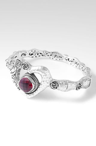Precious Rose Bangle™ in Red Lab Created Ruby - Bangle - only found at SARDA™