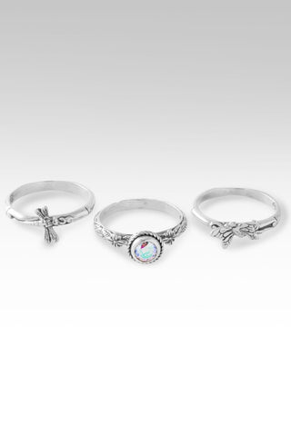 Transformative Beauty Ring Set of 3™ in Luminous Tuscan Sun Mystic Moissanite - Stackable - only found at SARDA™