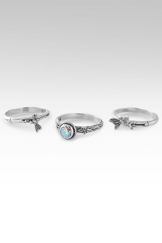 Transformative Beauty Ring Set of 3™ in Luminous Tuscan Sun Mystic Moissanite - Stackable - only found at SARDA™